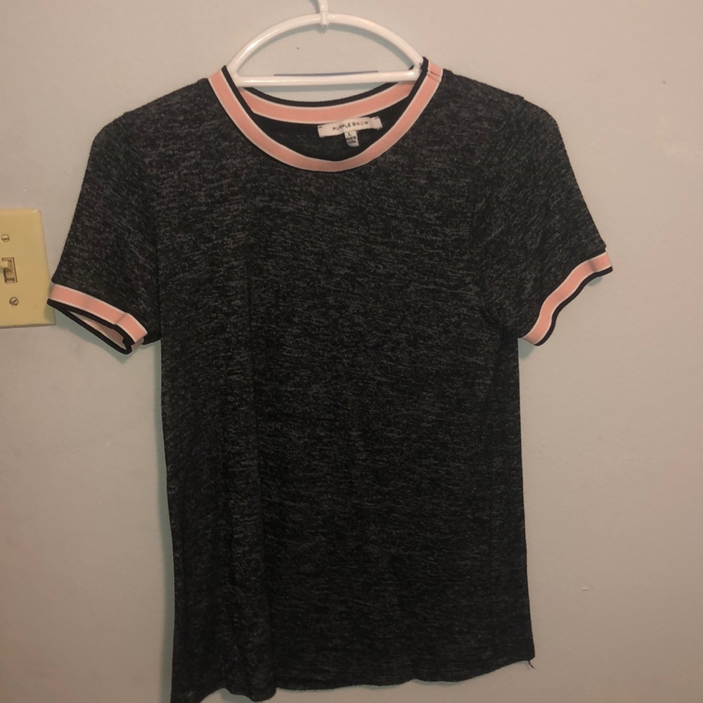 short sleeve black and pink shirt!